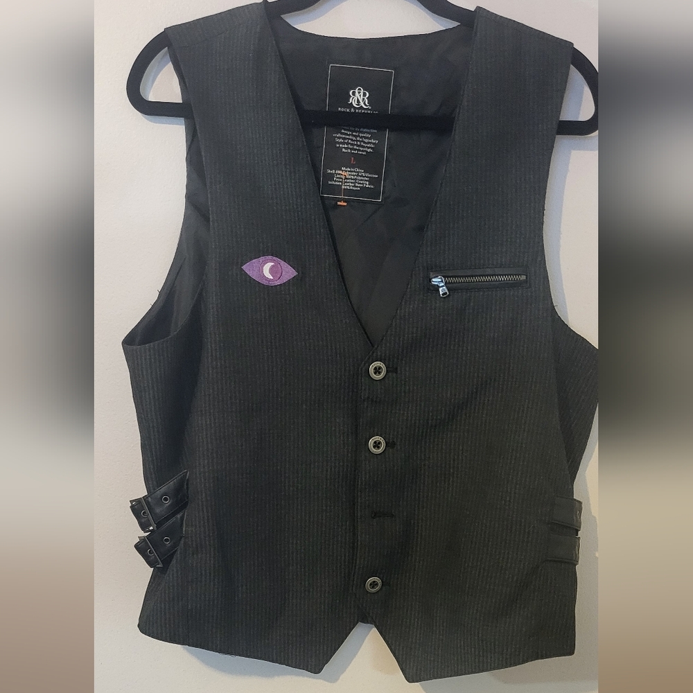 Rock & Republic Men's Dark Gray Vest